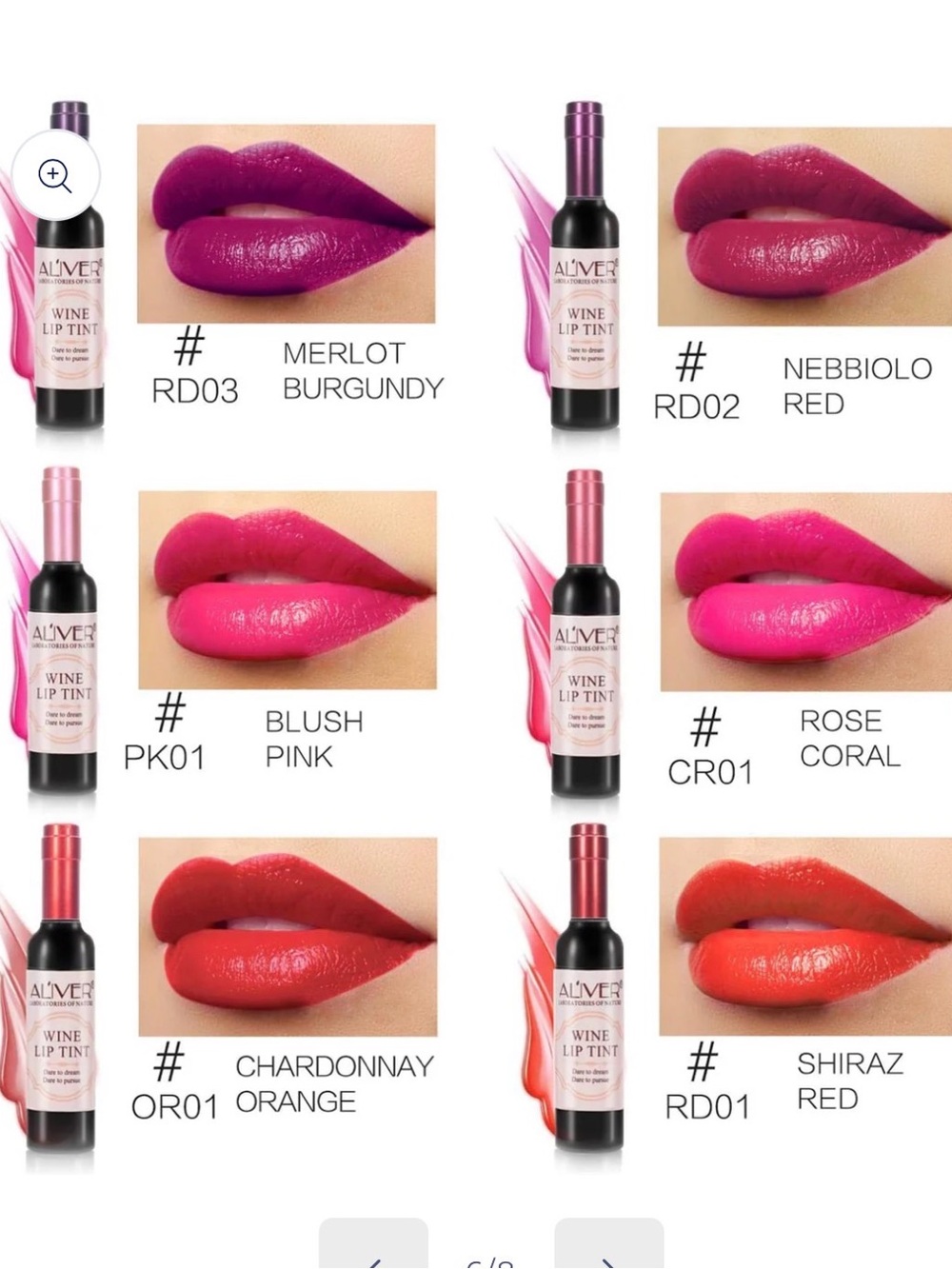 💋or Bundle for $6 each ALIVER Lip Tint Wine Bottle NWT